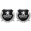 Car Stickers 3D Aluminum Auto Logos Stickers For Peugeot 206 3008 208 308 307 2008 207 107 5008 4008 Car Body Decoration Paster