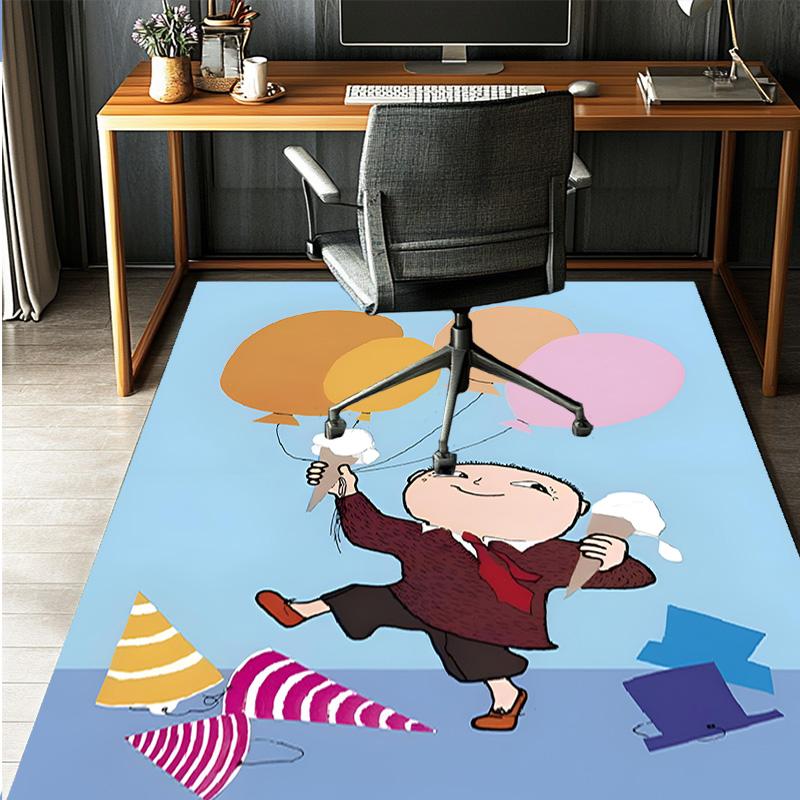 Alfons Aberg Pattern Rug, Indoor/Outdoor Mat, for Picnic, Gameroom, Bedroom, Office, Living Room, Home Decor Carpet, Birthday Gift