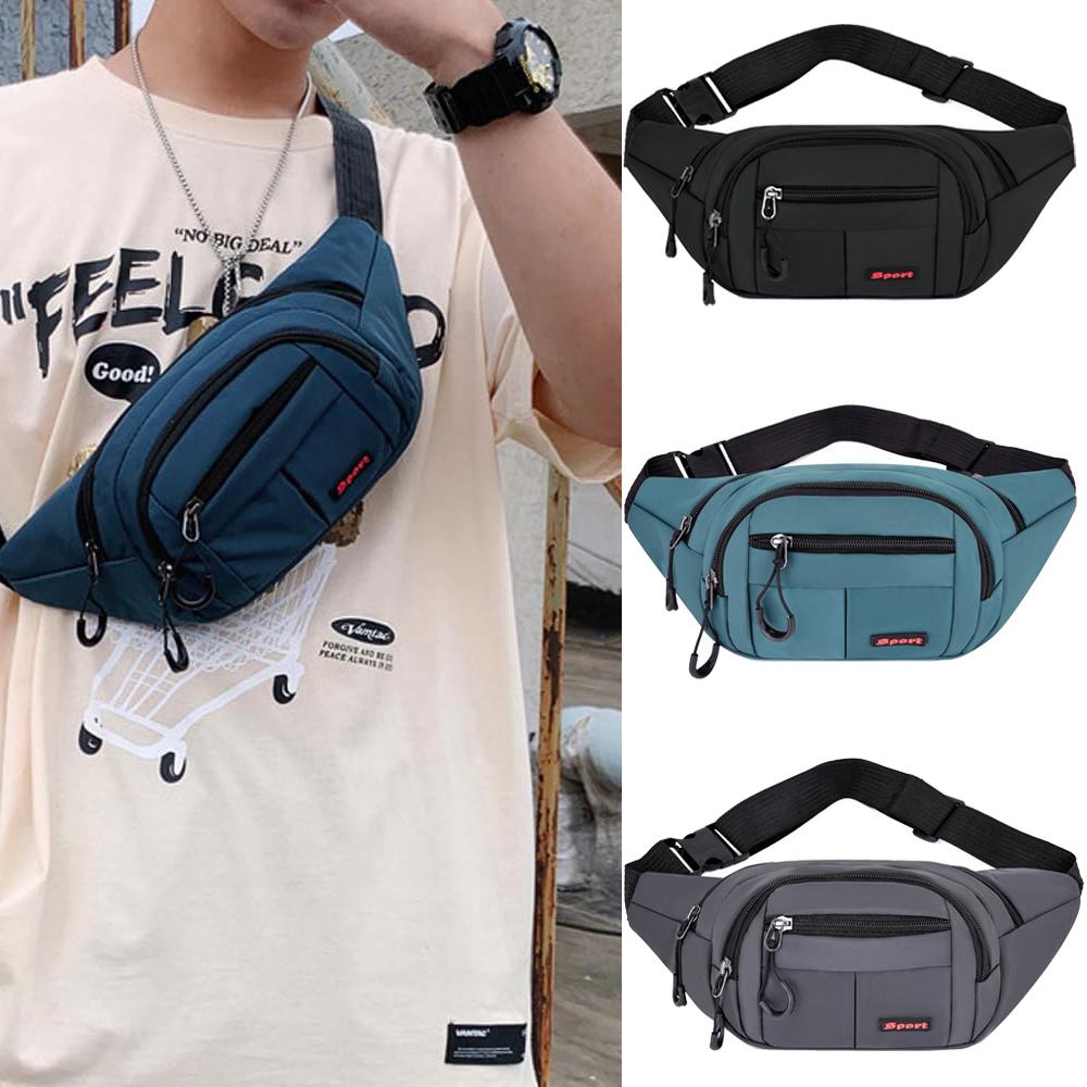 Men Women Waist Bum Bag Waterproof Sports Running Hiking Cycling Unisex Fanny Pack Holiday Travel Money Belt Pouch Wallet