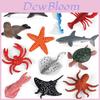 Set di Mini Giocattoli Animali Marini Tartaruga Marina Delfino Con Modelli Realistici di Creature Marine Per Bambini e Collezionisti