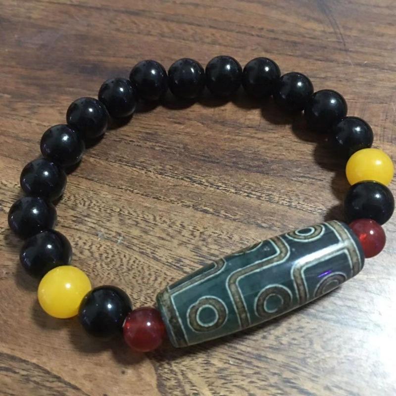 

Xizang Tianzhu Bracelet - Old Agate Nine-Eyed Tianzhu Bracelet (For Both Men and Women) Fashionable and Elegant
