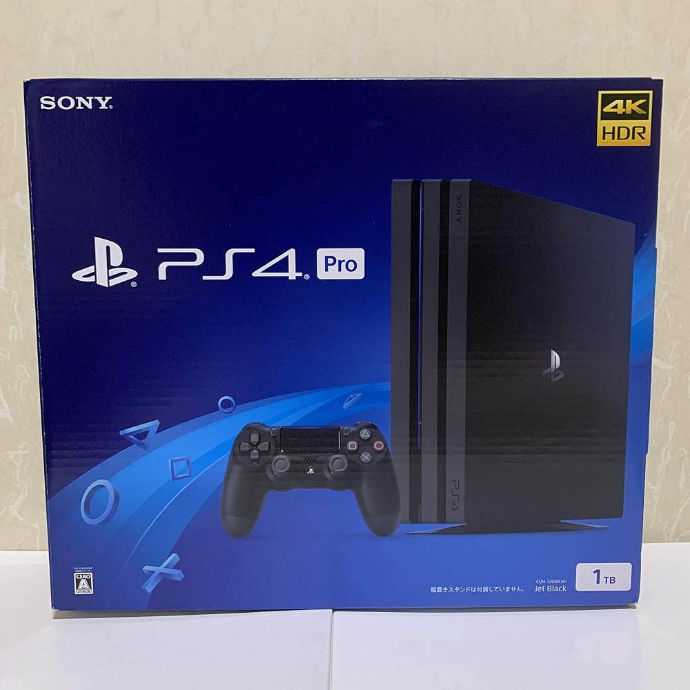 PlayStation 4 Pro Jet Black 1TB (CUH-7200BB01) [Discontinued by Manufacturer]