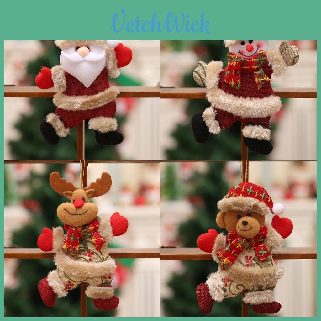 Adorable Christmas Dolls Collection With Santa Snowman Elk Bear For Heartwarming Tree Decor