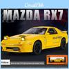 Модель автомобіля 1:Масштаб 1:24 Mazda Rx7 зі сплаву зі звуком, світлом та механізмом відтягування для колекціонерів