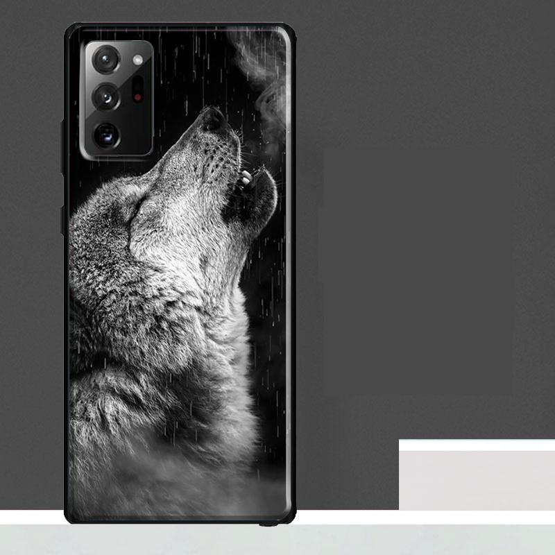 Wolf Howls Art Case For Samsung Galaxy S25 Ultra S23 S22 S21 S24 Ultra S9 S10 S20 Plus S25 FE Phone Cover