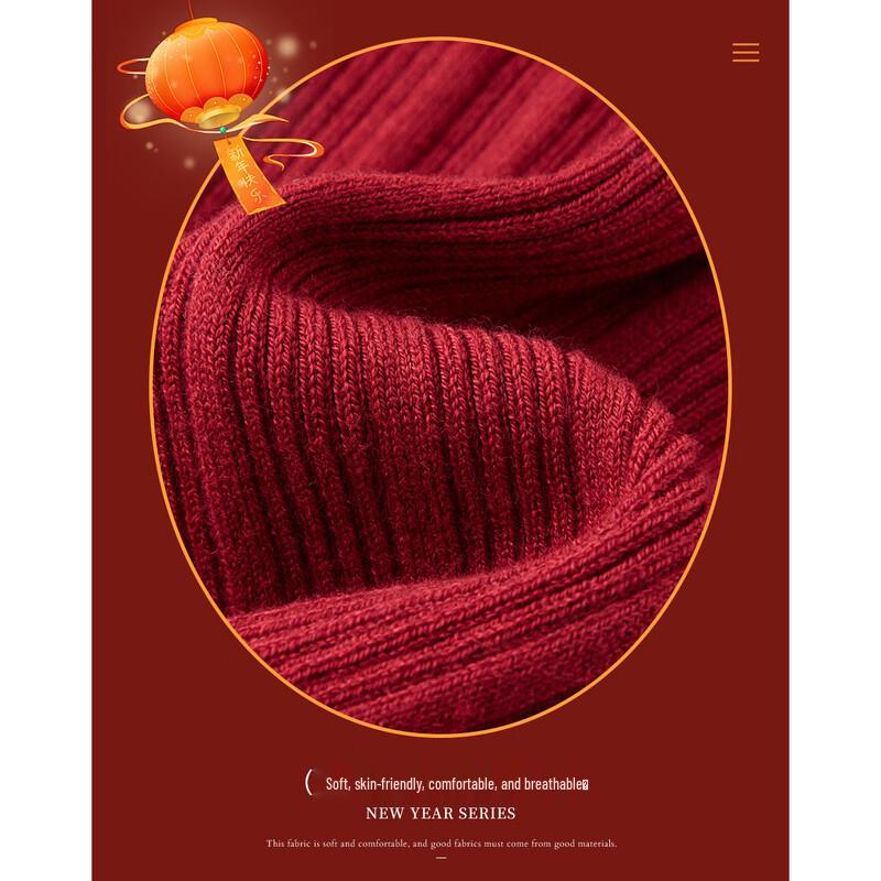 Demana Women's Retro Color-Block Wool Blend Knit Sweater