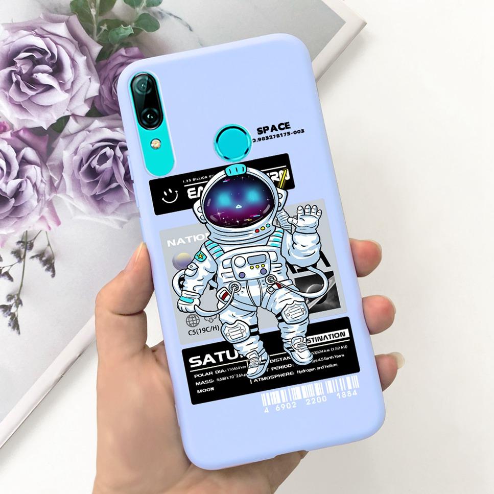 For Huawei P Smart 2019 6.21"Case Cute Cartoon Astronaut Soft Silicone Cover For Huawei P Smart 19 POT-LX3 Shockproof Phone Case