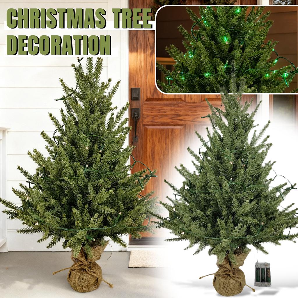 60CM Norfolk Christmas Tree Front Door Christmas Tree Decoration Indoor Living Room Christmas Decoration