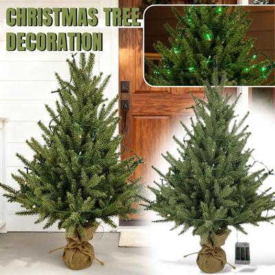 60CM Norfolk  Christmas Tree Front Door Christmas Tree Decoration Indoor Living Room Christmas Decoration