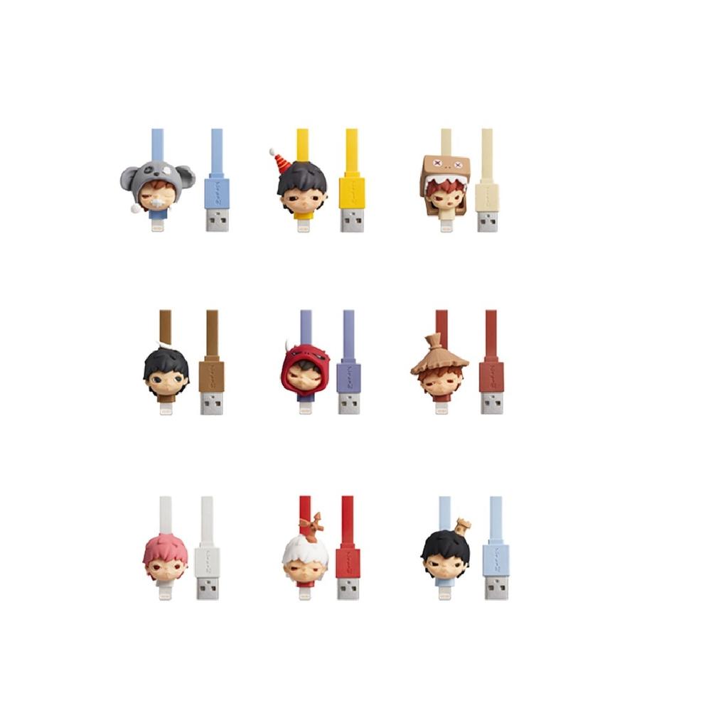 New POP MART HIRONO ONO Mute Drama Collection, Cable Type C Mystery Boxes Single Blind Box/whole Box 9 Pcs 1230605016