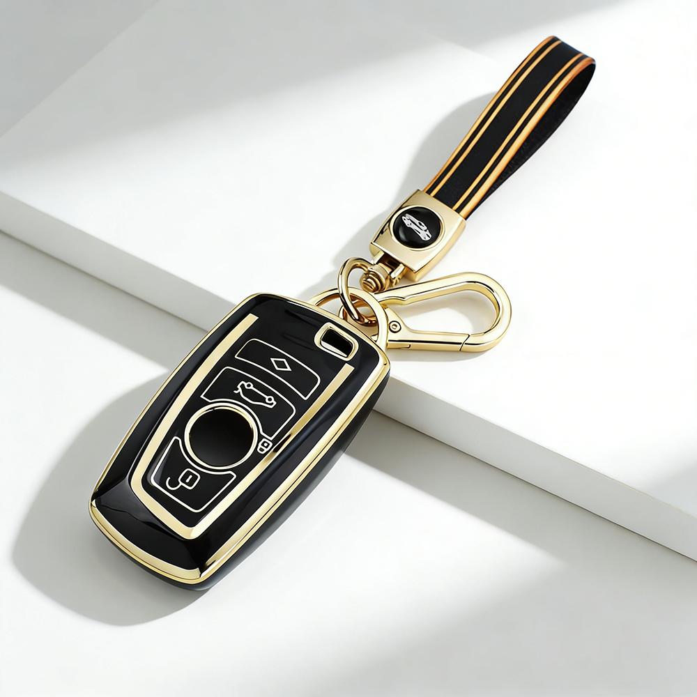 Tpu Car Key Case Cover For Bmw 1 3 5 7 Series X3 X4 M3 M4 M5 520 525 F30 F10 F18 118I 320I Key Protector Soft Shell Key Chains