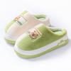 Cotton slippers two-color bottom cartoon autumn and winter home dormitory warm thick bottom velvet couple outer hair slippers