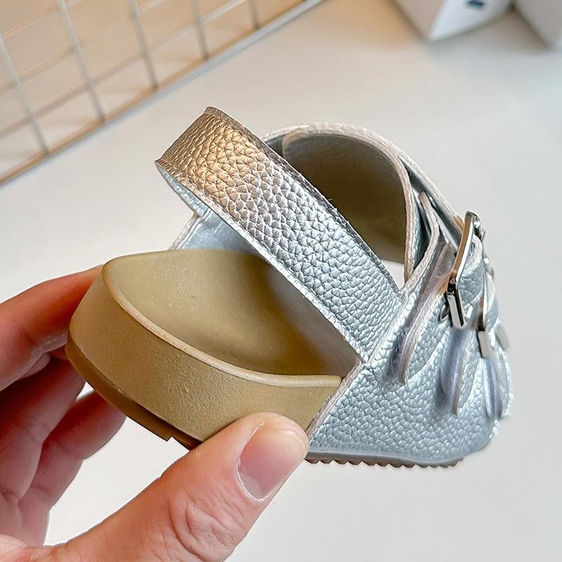 Punk Outdoor Summer Children's Platform Sandals Trendy Rivets Buckle Beach Shoes Boy Non-Slip Girls Casual Wading Sandals J03314
