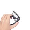 Professional Plastic Guitar Capo for 6-String Acoustic Electric Guitars, Portable Black Clamp Accessory