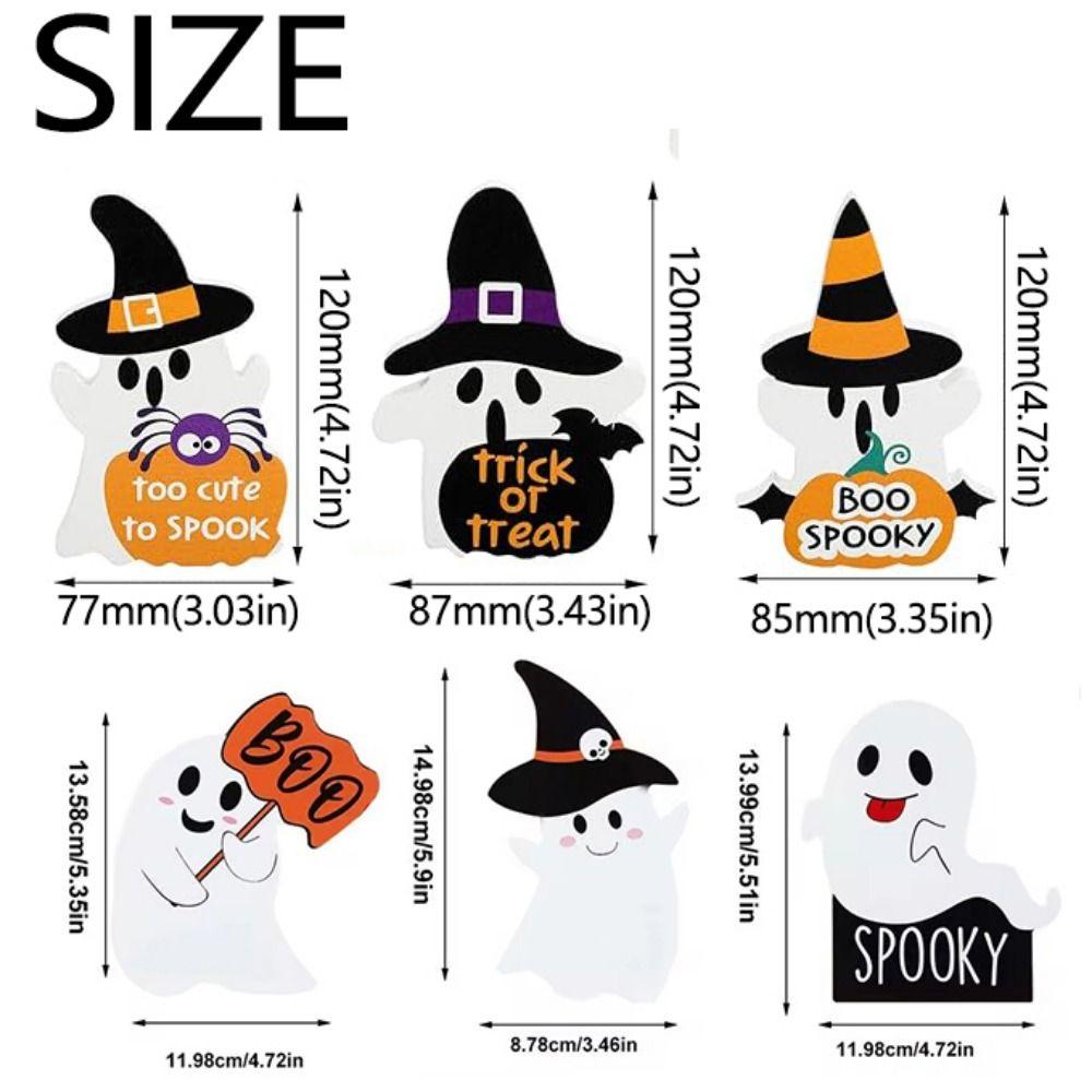 3Pcs/Set Creative Halloween Tiered Tray Decorations Cartoon Halloween Ghost Decor  Desk Decor