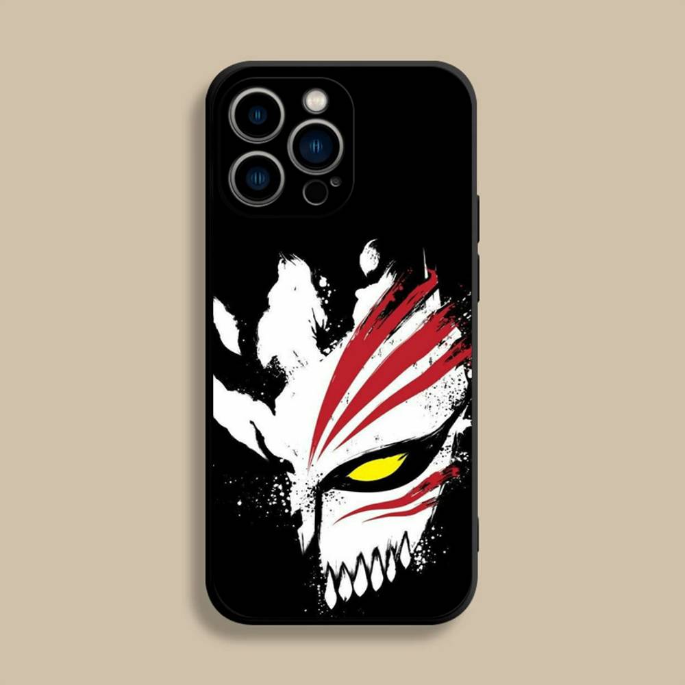 B-Bleach I-Ichigo Kurosaki Phone Case For iPhone 17,16,15,14,13,12,Pro,Max,Plus,E,SE4,Air,Mini Black Soft Cover