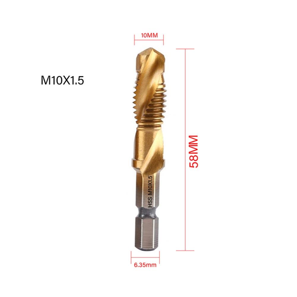 High Quality Plated Hex Shank Tap Drill Bit for Precise Threaded Holes