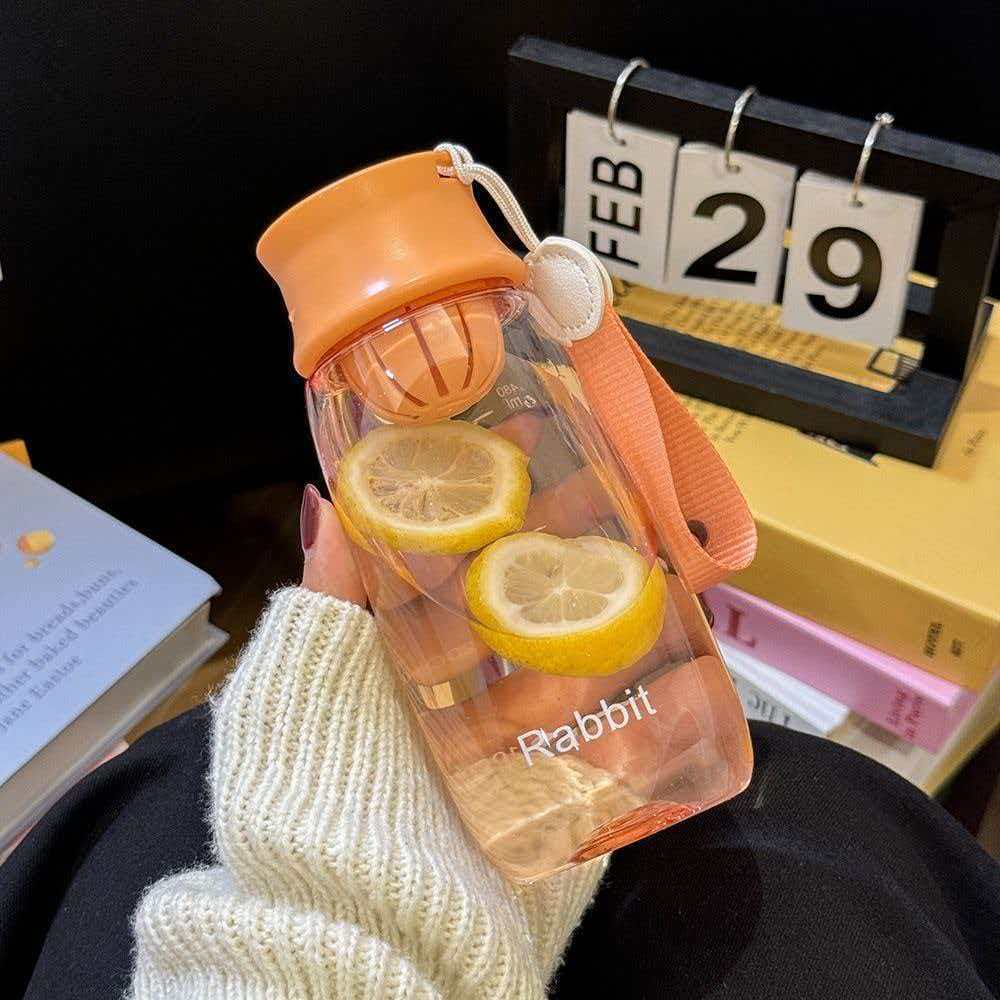 Water bottle sports water cup cute portable plastic cup female student easy cup large capacity simple cute creative space cup