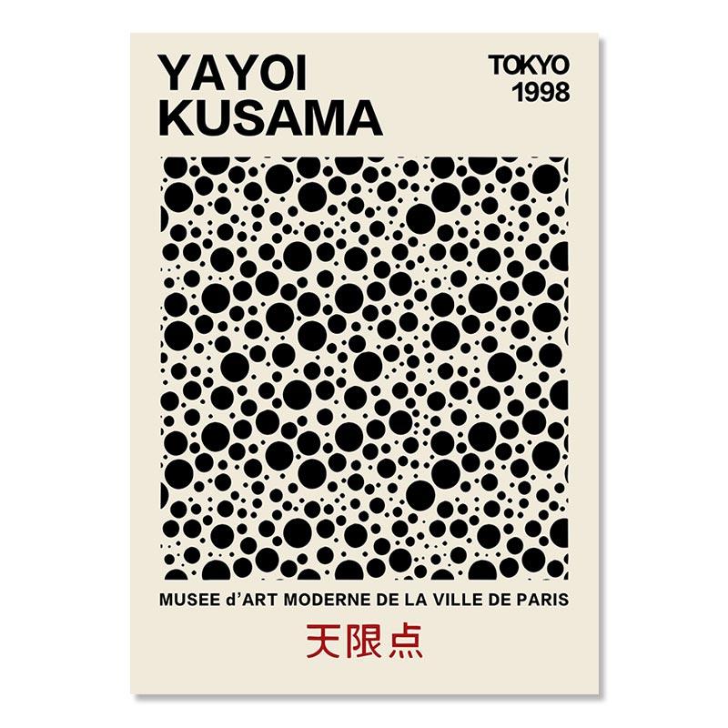 

Абстрактная линия Яёи Кусама в горошек, холст, художественный выставочный постер и принт, бесконечность, точки, картина, настенная живопись, домашний декор для комнаты 21x30cm No Frame