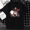 Nuovo Gioco Genshin Impact T-Shirt Donna Unisex Kawaii Top Classici Giochi Personaggio Stampa Grafica Top Harajuku Cartone Animato Streetwear Maglietta