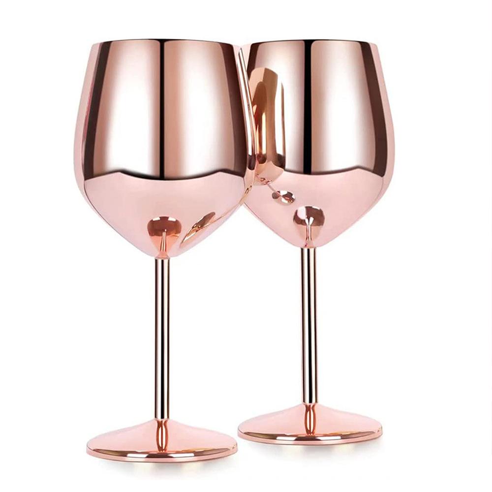 Nerezová sklenice na víno 500ml Nerozbitná kovová sklenice na víno pro pití koktejlů Vinný bar Domov Venkovní párty 1ks