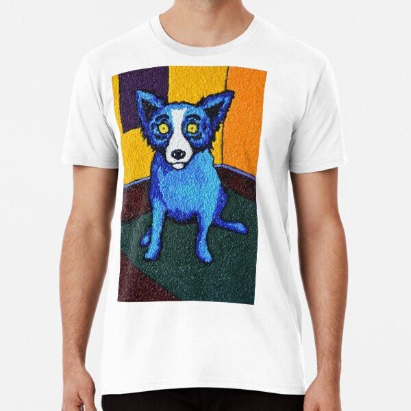 painting blue dog after george rodrigue Prem S to 5XL Made in the AU/USA T-Shirt