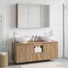 Bathroom Cabinet Set 4 pcs Artisan Oak Wood Based Material