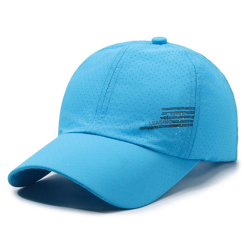 Unisex Sun Protection Quick-Dry Perforated Baseball Cap for Large Heads - Versatile Outdoor Sports Hat