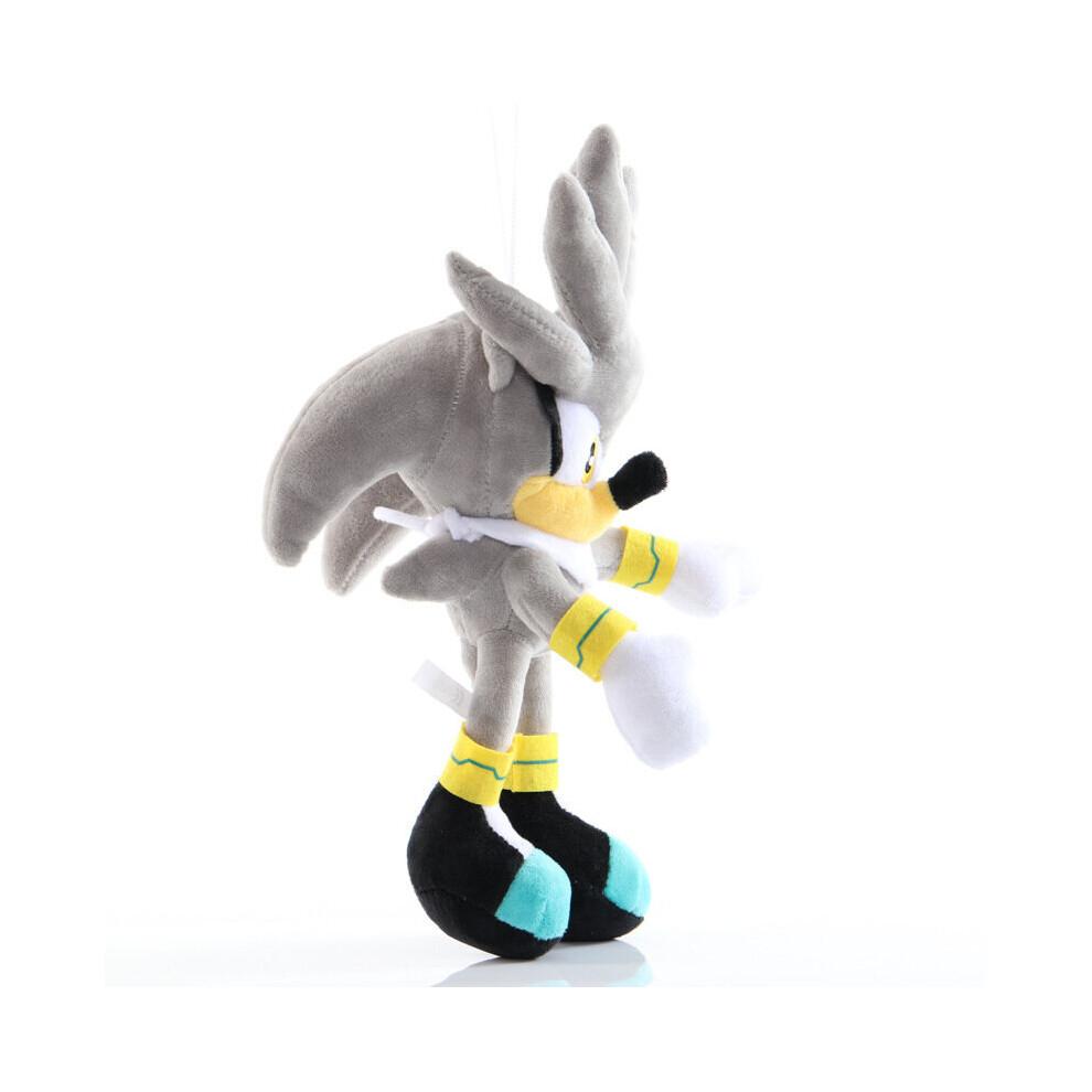 (Argento 30CM) Peluche Sonic The Hedgehog Knuckles Tails Regalo per Bambini
