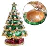 Handmade Pearl-encrusted Enamel Painted Crafts Gifts Christmas Tree Organizer