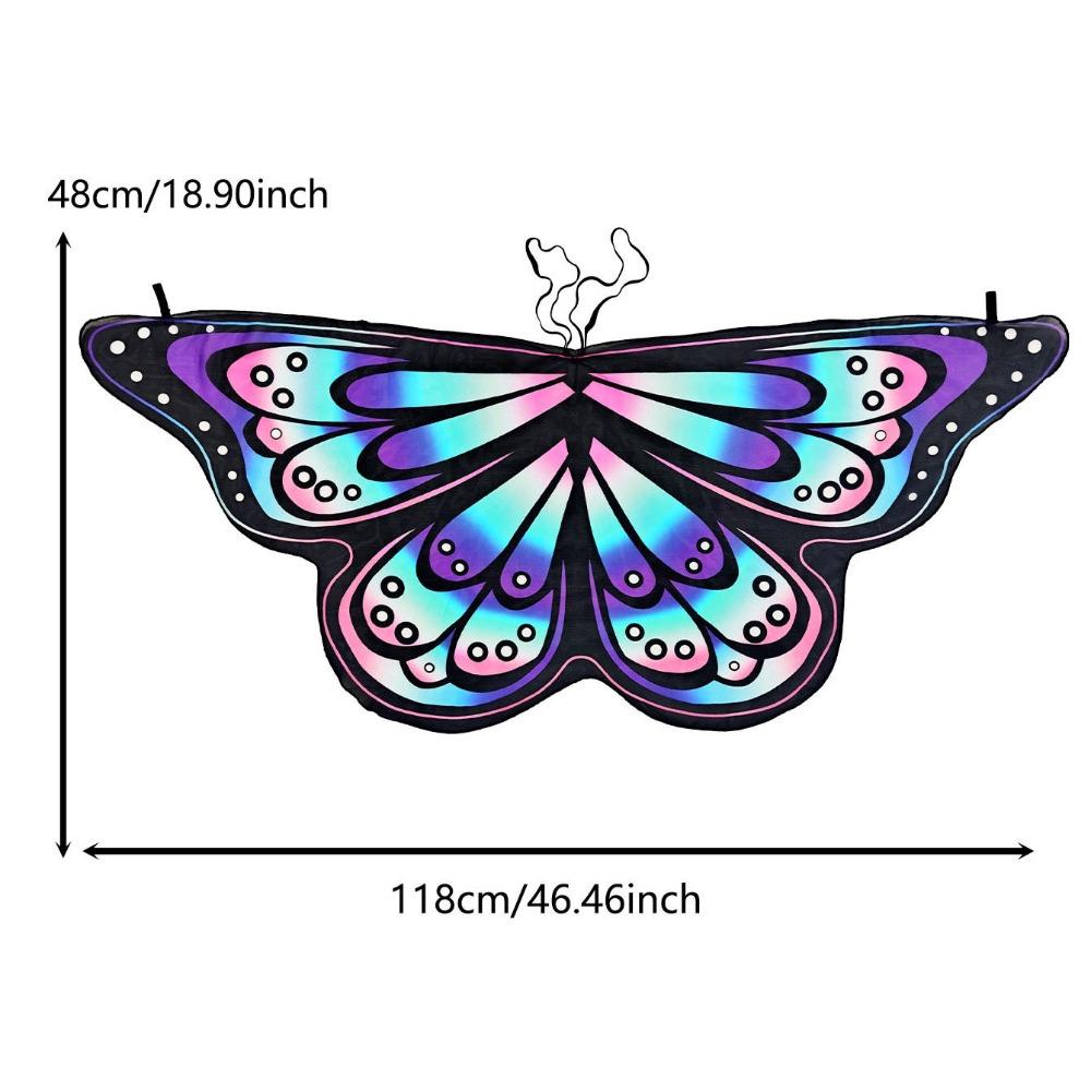 Cosplay Costume Cape Butterfly Fancy Dress Fairy Shawl  Party Accessories