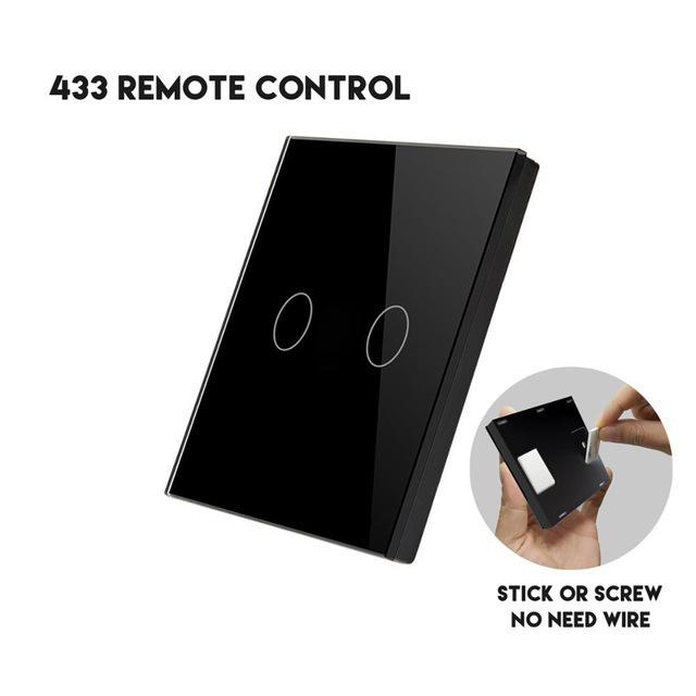 Wireless RF433 Touch Remote Control Switch - Single to Dual Control Converter