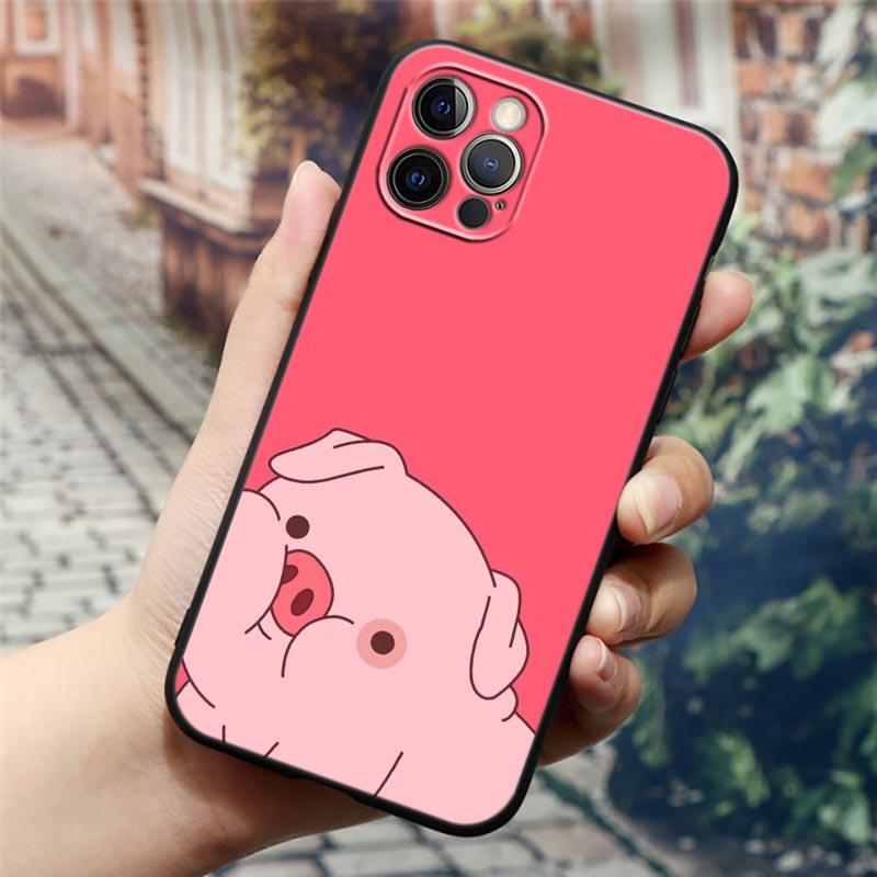 Cute Funny Gravity Falls Waddles Cartoon Phone Case For Apple iPhone 14 13 12 11 Pro Max 8 7 SE 2020 2022 XR XS Mini Plus Cover