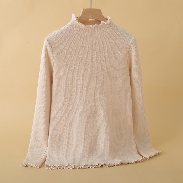 Fashionable and Simple Middle-aged and Elderly Lace Collar Mother Dress Shirt High-sleeved and Wear Within Middle Age