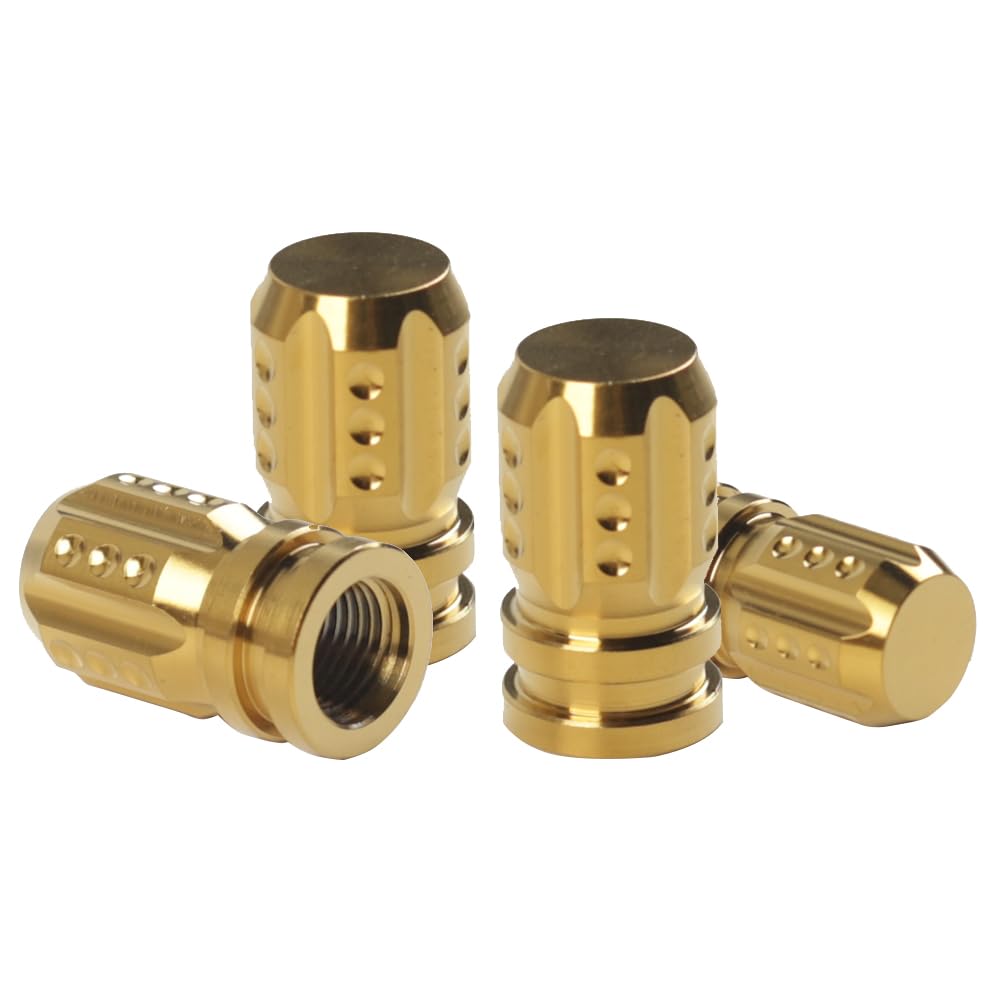 SAWAKAKI Air Valve Cap, Automobile Bike Tire Valve Air Cap, TypeB золотой