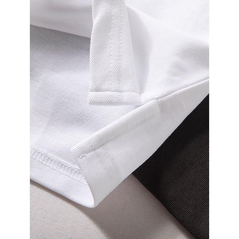 Short-Sleeved Men's Polo Shirt 2025 Summer New Style Breathable Half-Sleeved Top Versatile Business Casual Work Clothing Lapel T-Shirt