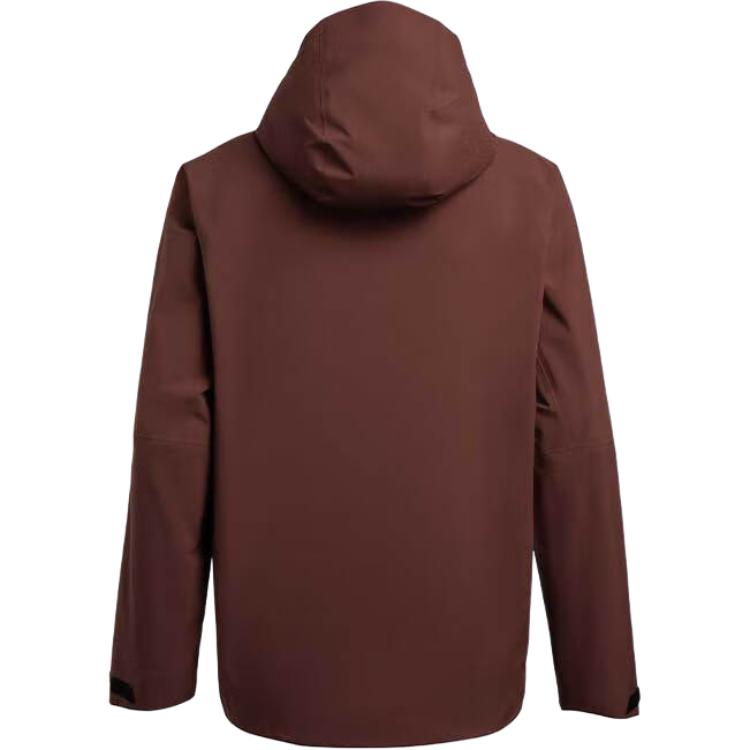 Salomon Outerpath Minimalist Letter Waterproof Windproof Comfortable Breathable Casual Hooded Jacket Men jackets Red Brown C23143