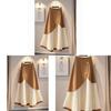 Basic Fashion Knit Skirt With High Waist And Button Accents For Women