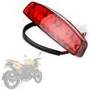 LED 3Wire 12V światło stopu światło hamowania czerwone do ATV Off-road motocykl światło do jazdy tylne uniwersalne 12V czerwone