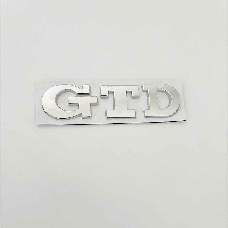 1Pc 3D Metal Letters Car Rear Trunk Badge GTD Logo Emblem For Volkswagen VW Golf 7 6 5 4 GTD Sticker MK2 MK4 MK5 MK6 MK7 Accessories