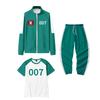3ks/sada Dětský Unisex Filmový Herní Potisk Dlouhý Rukáv Zipová Bunda Kabát Kalhoty Set Oblečení Chlapci Dívky Halloween Cosplay Kostým