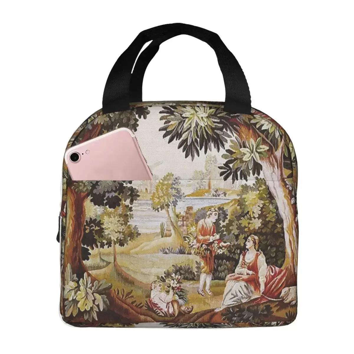 Fountain Of Venus Francois Boucher Insulated Lunch Bag for Women Children Portable Food Boxes Thermal Lunch Box Tote One Size