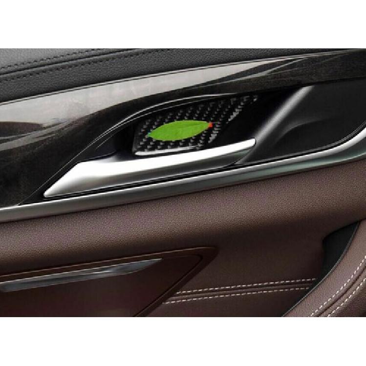 For BMW 5 Series G30 2018- Real Carbon Fiber Interior Door Bowl Cover Trim