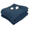 Rivere Gauze Soft Towel Summer Lightweight Blanket Blanket, 8-Layer Gauze, Semi-Double, 160x200cm, 100% Cotton, Blanket, Blanket, Throw, (Navy)