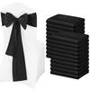 10 Pcs Wedding Banquet Chair Back Ribbon Bows Satin Sash Decorations For Dining Room Party Event Chair Covers