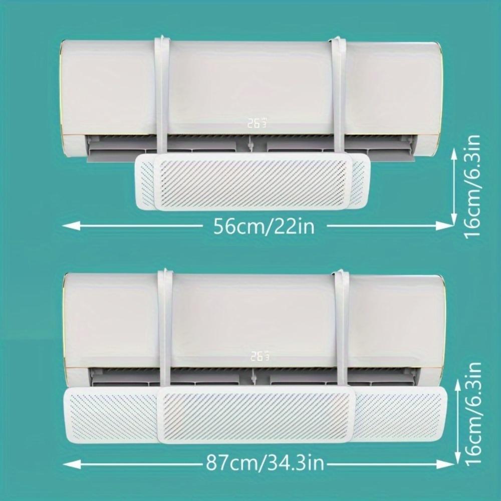 1 Stück Verstellbarer Klimaanlagenabweiser Wandmontage Universal Windschutz Verhindert direktes Anblasen Gleichmäßiger Luftstrom für Zuhause Büro