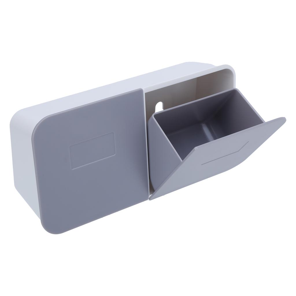 Makeup Box Wall Mounted Cover Removable Washable Cotton Pad for Bathroom