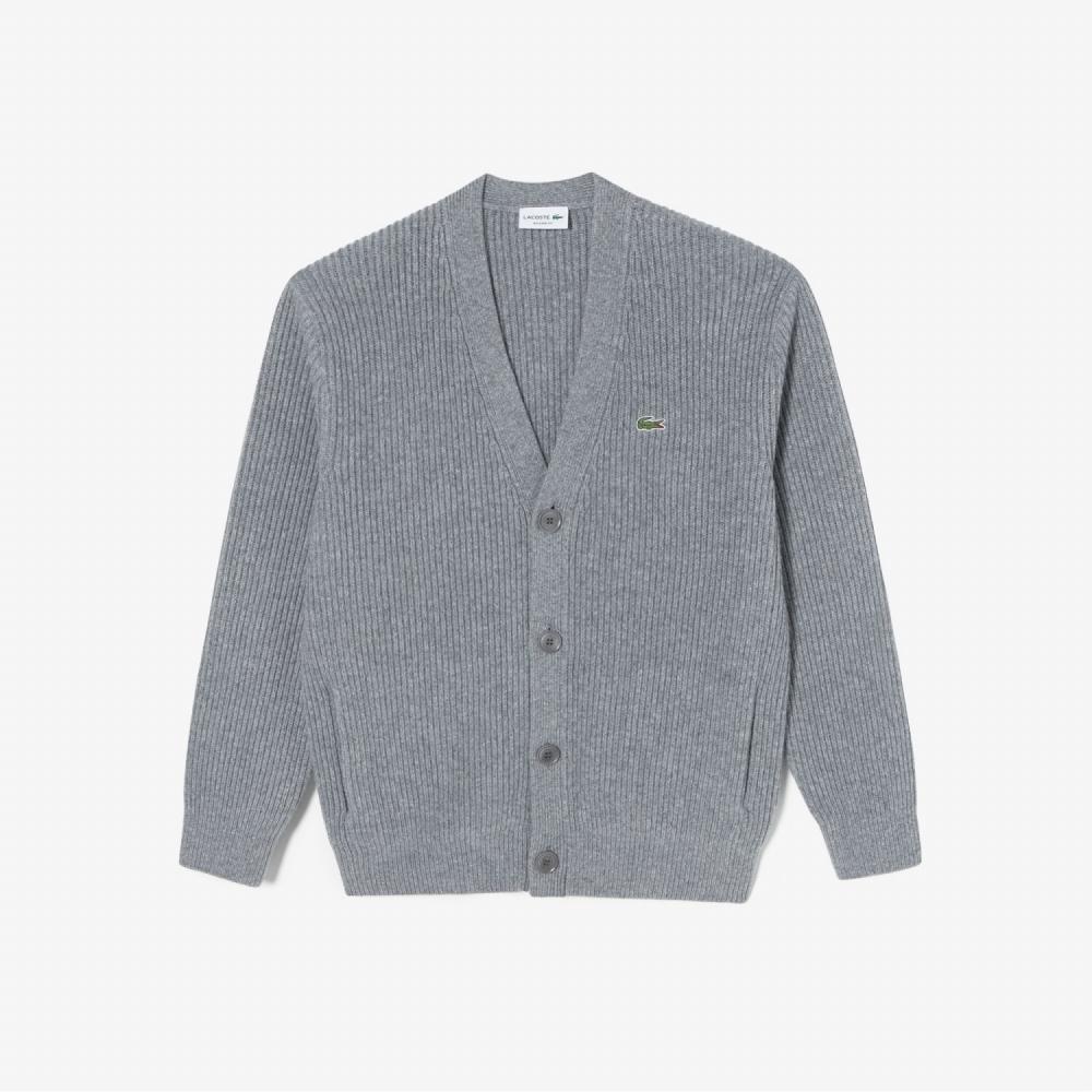 

LACOSTE Длинный мужской кардиган в рубчик AH190E53N CCA