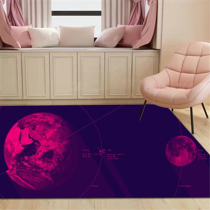

Аксессуары для дома, гостиной, спальни, нескользящий коврик для ванной комнаты, модный коврик с принтом планеты 40x60cm