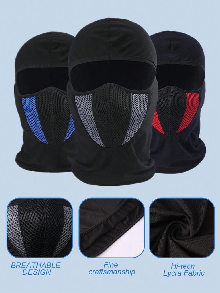 Motorcycle Balaclava Face Mask - Windproof & Breathable Mesh Design, Ideal for Motorcycling, Skiing, Hiking & Fishing
